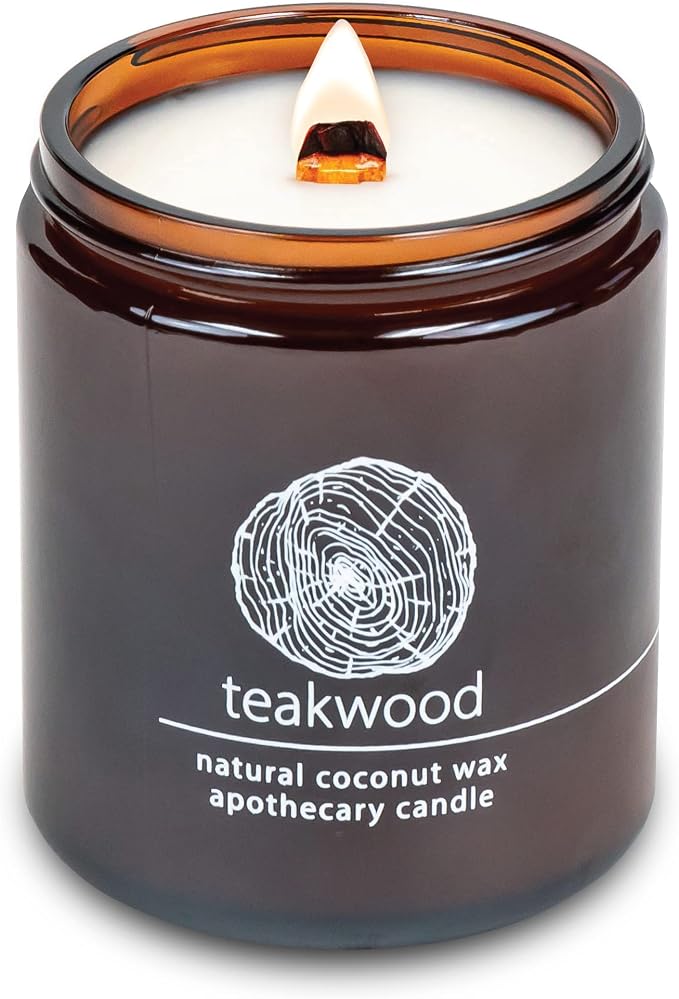 Hemlock Park Crackling Wood Wick Candle Handcrafted by HemlockPark