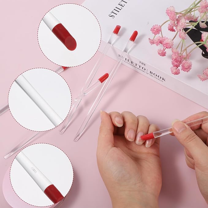 4 Pcs Rubber Tipped Cuticle Pusher, Dual-Ended Tipped Nail Art Tool, Nails - Image 5