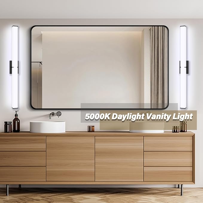 Bathroom Light Fixtures: 40 Inch ETL Certified LED Bathroom Vanity Light 5000K - Image 3