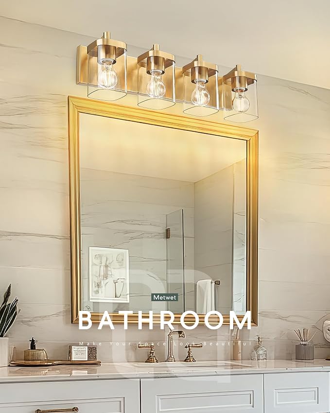 Bathroom Light Fixtures, 4-Light Modern Wall Sconces - Image 5