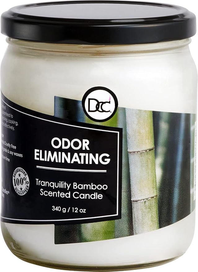 Bamboo Odor Eliminating Highly Fragranced Candle by DiannesCustomCandles