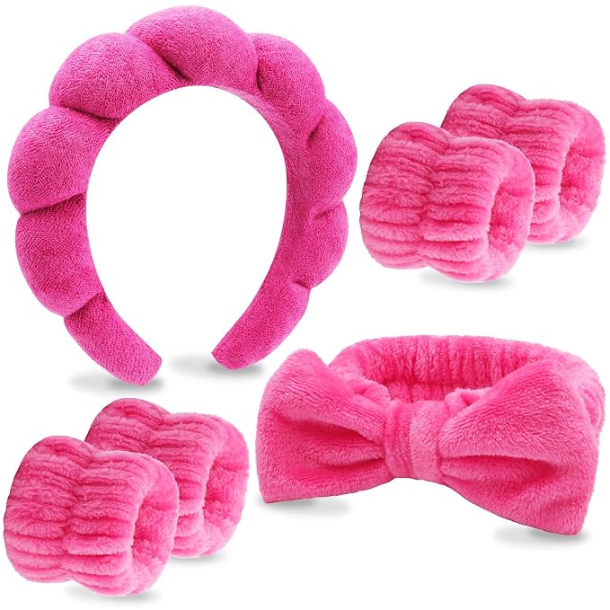 VELSCRUN 6 Pack Spa Headband, Makeup Headbands, Face Wash Headband, Skincare by VELSCRUN