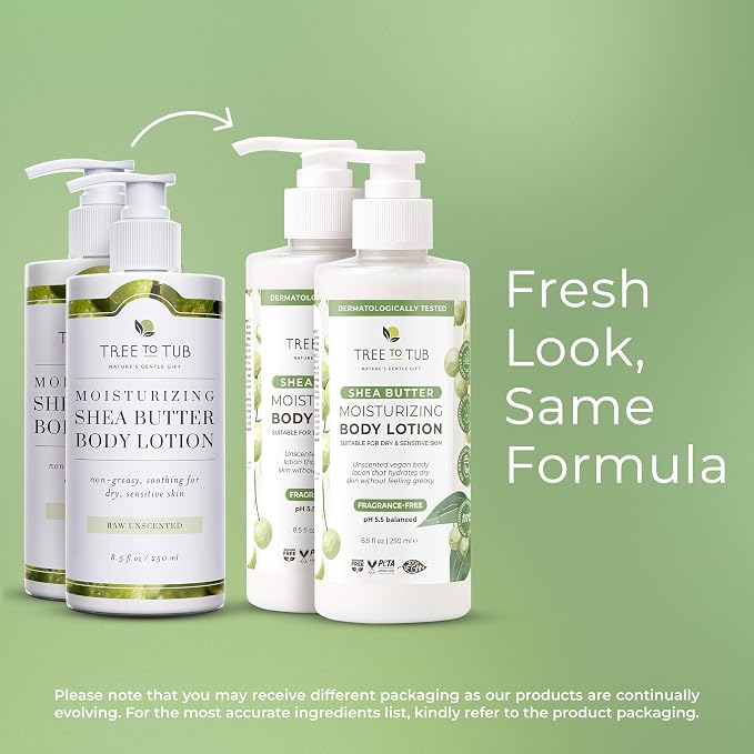 Tree To Tub Unscented Shea Butter Body Lotion - Image 6