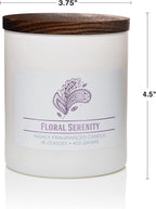 Carolina Floral Serenity Scented Candle, 16 oz Wellness Relaxing Aromatherapy - Image 6