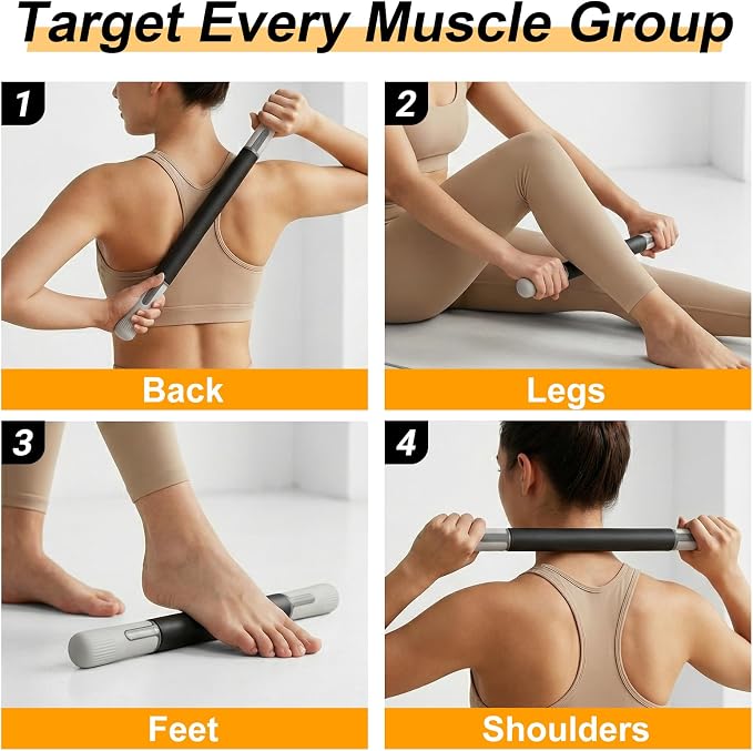 ZanLLW Foam Roller, Massage Roller, Muscle Roller Stick, Neck Massager - Image 4