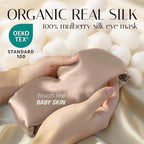 Silk Sleep Mask Soft Pressureless: 100% Mulberry Silk - Image 2