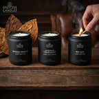 Mens Candle 3 x 8oz Pack Smoked Vanilla Bay Rum and Lavender Cedarwood Scents - Image 8