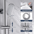 Rain Shower System with Shelf, 12 Inch Rain Shower Head Set with Hand Shower - Image 3