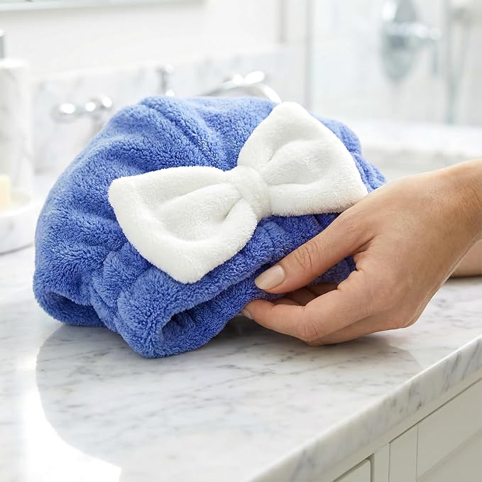 2 Pcs Hair Towel Wrap for Women, Microfiber Quick-Drying Hair Towel, Super - Image 6