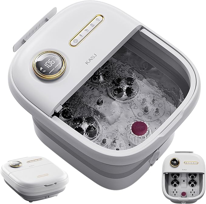 KASJ Collapsible Foot Spa with Electric Rotary and Hydro-Jet Massage, Foot Bath by KASJ