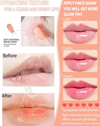Hydrating Plumping Lip Glow Oil, Tinted Lip Gloss Lip Stain, Glow Reviver Lip - Image 4