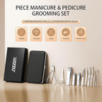 ZIZZON Manicure, Pedicure Kit, Nail Clippers Set of 12Pcs, Professional - Image 6