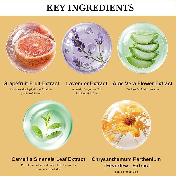 Mothers Day Gifts for Women, Face Skin Lip Care, Bath & Body Set, Self Care Kit - Image 8
