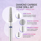 PANA 3/32" Diamond Carbide Cone Bit- Style 12, Medium Grit - Image 3