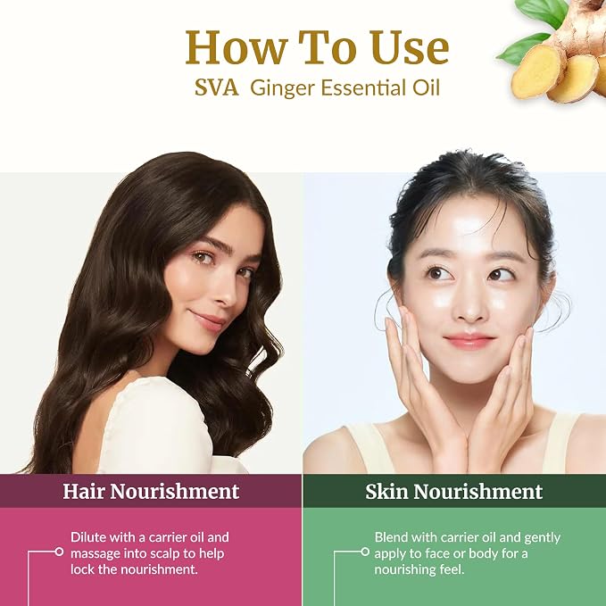 SVA Ginger Essential Oil – 4 Fl Oz – 100% Natural Ginger Oil - Image 5
