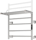 Foldable Heated Towel Rack, Smart Dual-Zone App & Voice Control Electric Towel by Caldayx
