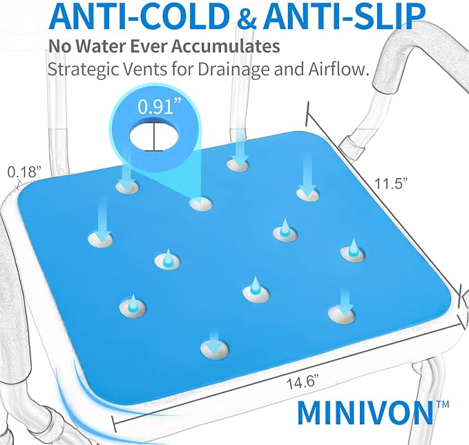 MINIVON Waterproof Shower Bench Cushion Cover - Image 2