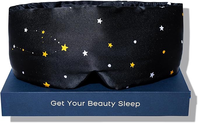 Fleur&Yang Silk Sleep Mask, Adjustable Blackout Sleeping Mask by FleurYang