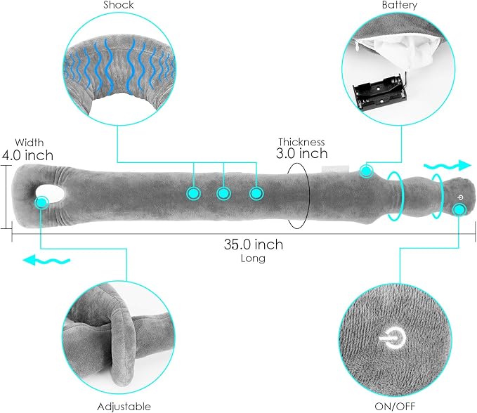Travel Pillow/Vibration Wrap Neck Massage, Airplane Pillow Portable Battery - Image 2