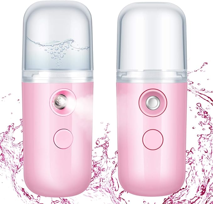 Honoson 2 Pack Nano Facial Mister Spray Bottle Handheld Humidifier Portable by Honoson