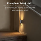 L LOHAS LED Night Light, Night Lights Plug into Wall, Smooth Silver Glossy - Image 3