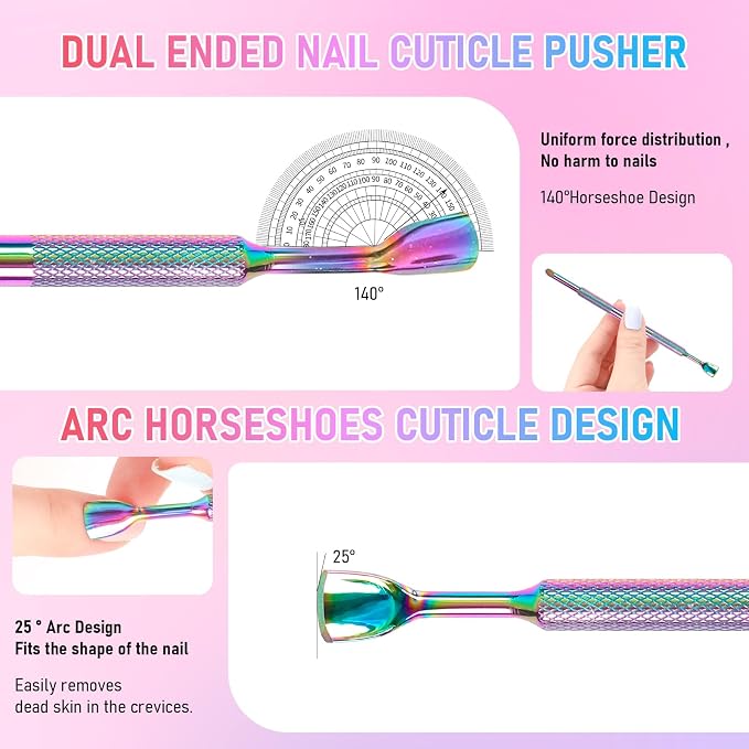 Dual Ended Cuticle Remover, Pre-Treatment Cuticle Pusher - Image 3
