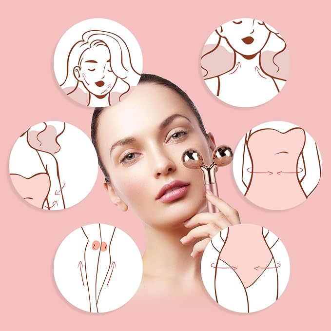 7pcs Facial Jade Roller and Gua Sha Kit, 100% Natural Jade Stone Face Massager - Image 8