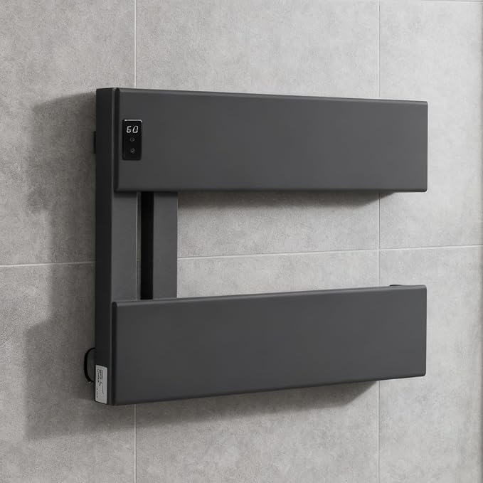 Verida Towel Warmer Rack, Support Hardwired and Plug-in, Wall-Mounted Electric by WarmthstartswithVerida