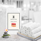 Reed&Pick Salon Towels – 50 Pack White Hand Towels 100% Cotton Spa Towel – - Image 5