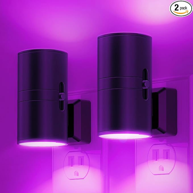L LOHAS LED Purple Night Light, Night Lights Plug into Wall by LLOHASLED