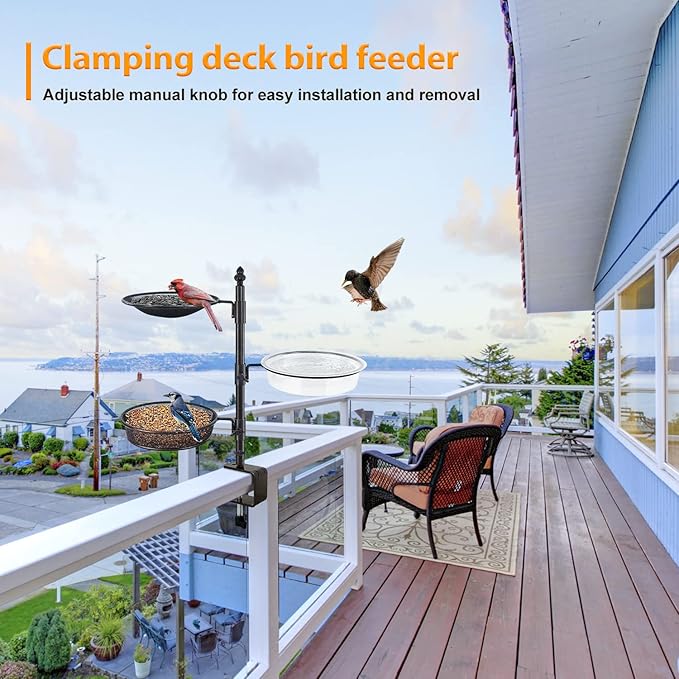 Balcony & Porch Deck Railing Bird Feeder - Image 6