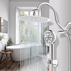 Hibbent All Metal CUPC Certified Shower Head, Handheld Showerhead Combo - Image 9