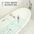 40" Supreme - Clear Acrylic Bathtub Tray Caddy Tub Shelf, Spa Board Luxury - Image 3