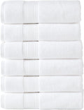 Modern Threads Hotel Collection 6-Pack 100% Ring Spun Cotton, Highly Absorbent by ModernThreads