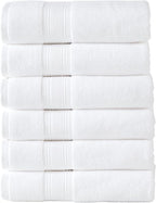 Modern Threads Hotel Collection 6-Pack 100% Ring Spun Cotton, Highly Absorbent by ModernThreads