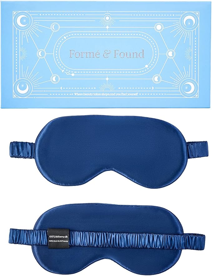 Formé & Found Luxury Silk Sleep Mask, 100% 6A Mulberry Silk Eye Mask by HappyWinterHolidays