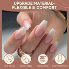 UNA GELLA Coffin Nails Tips, 12 Sizes - Image 3