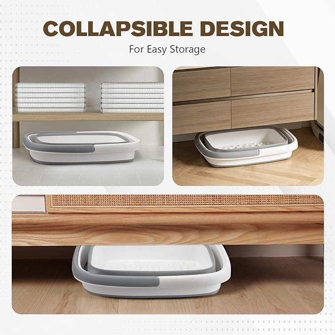 Collapsible Foot Bath Basin for Soaking Feet, Portable Foot Soak Tub - Image 6
