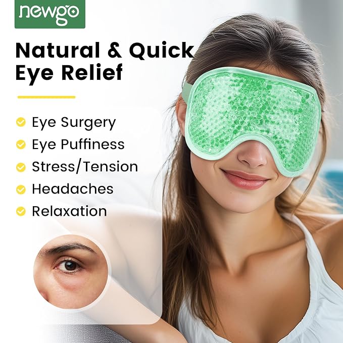 NEWGO Cooling Eye Mask for Puffy Eyes, Cold Eye Mask Eye Ice Pack for After - Image 2