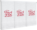 MASHAN Class of 2026 Graduation Hand Towels 3 Pack, 100% Cotton Soft Absorbent by MASHAN