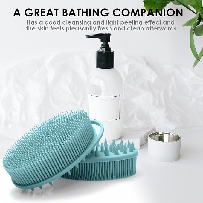 RamPula Silicone Body Scrubber, Silicone Loofah, Quick-Dry Exfoliating Body - Image 6