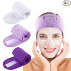 Whaline Spa Facial Headband Make Up Wrap Head Terry Cloth Headband Adjustable by Whaline