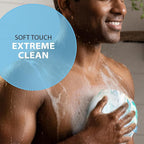 SHOWER BOUQUET Loofah-Bath-Sponge XL Swirl-Mix-Color 4-Pack // Extra-Large 75g - Image 3