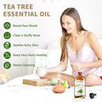 EUQEE Tea Tree Essential Oil 4Fl.Oz Pure Tea Tree Oil - Image 4