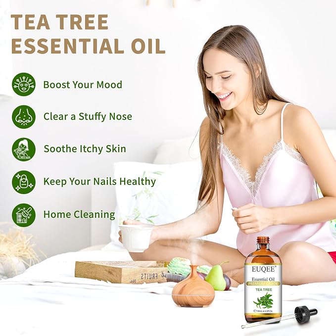 EUQEE Tea Tree Essential Oil 4Fl.Oz Pure Tea Tree Oil - Image 4