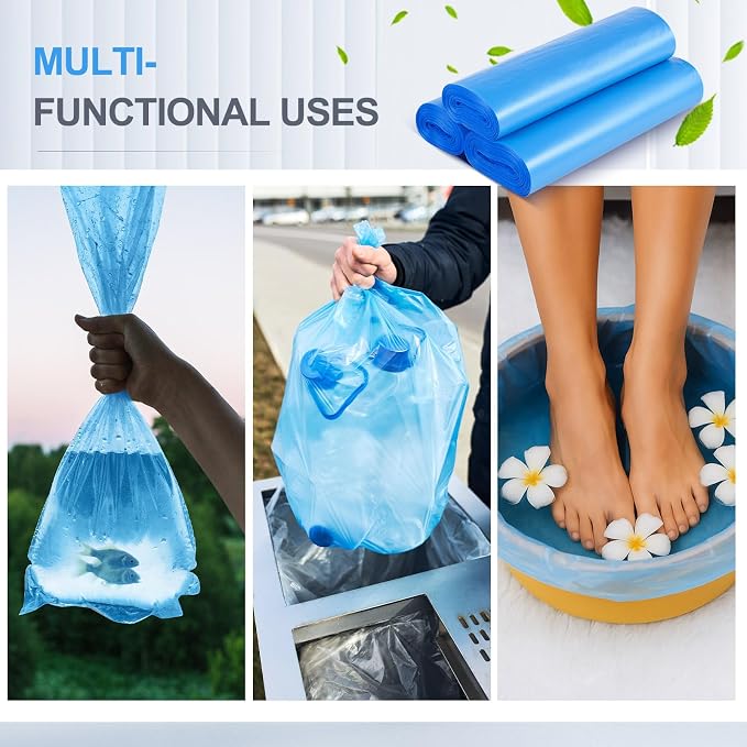 AmazingSpark 50 Pcs Blue Disposable Foot Bath Liners Heavy Duty Thickening - Image 6
