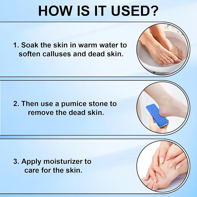 Foot Pumice Stone 4 Pack Pedicure Stone - Image 7