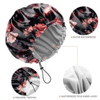 Shower Cap Reusable Double Layer Adjustable Elastic Waterproof EVA Hair Bath - Image 3