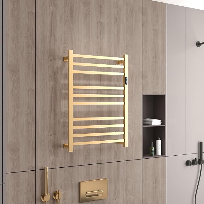 Luxury Heated Towel Rack Wall Mounted Towel Warmers, 10 Bars Towel Warmer Rack - Image 6