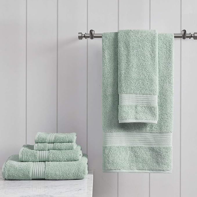 Madison Park Organic 100% Cotton Bathroom Towel Set, Hotel & Spa Quality Highly - Image 2
